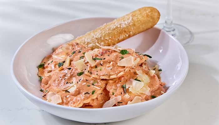 Rosa Ravioli is $10 on Thursdays at Pope's Pizza